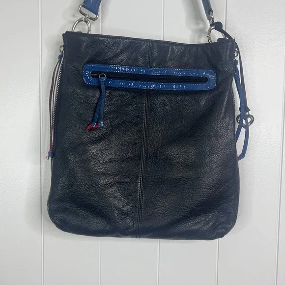 BRIGHTON BAG “Uptown” Fashionista NYC appliqué Leather Bag/Tote - Picture 10 of 13